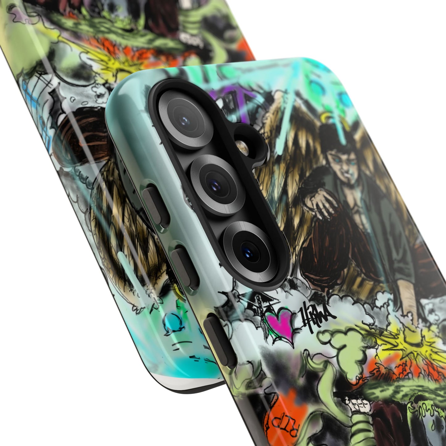 Tough Cases Phone Case, Edgy Art Phone Cover, Unique Gift for Him, Phone Accessories, Halloween Decor