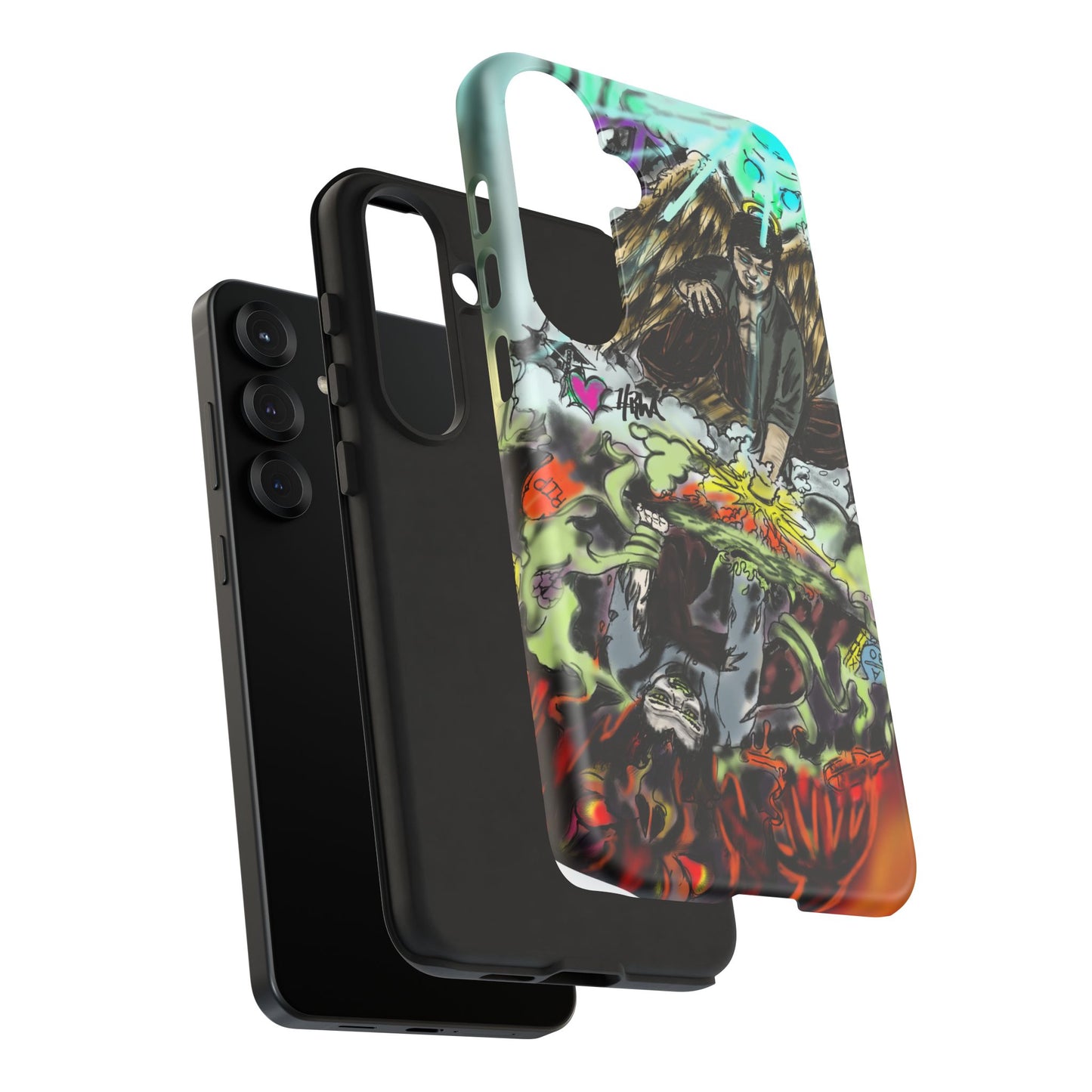 Tough Cases Phone Case, Edgy Art Phone Cover, Unique Gift for Him, Phone Accessories, Halloween Decor