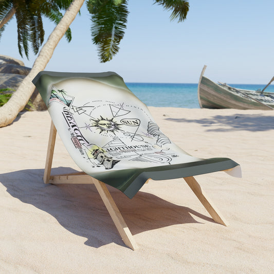 Beach Towel - Nautical Vibes, Perfect for Summer Fun, Travel, Beach Days, Poolside Relaxation, Coastal Decor