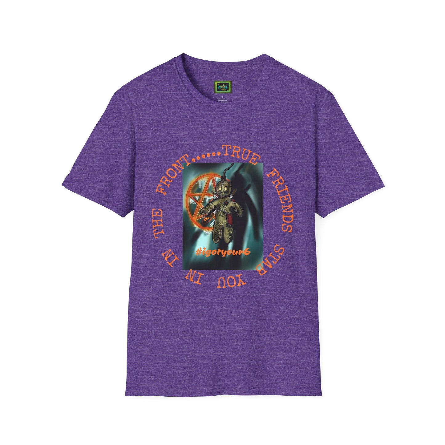 Unisex Softstyle T-Shirt - 'Down With The Sickness' Graphic Tee for Fans of Bold Art and Humor