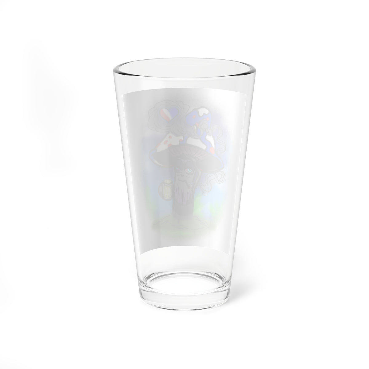 Patriotic Mushroom — 16oz Mixing Glass