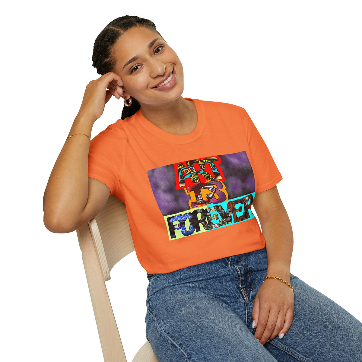 Art Is Forever Shirt, Funky Tees, Casual Wear, Unique Gift, Festival Apparel