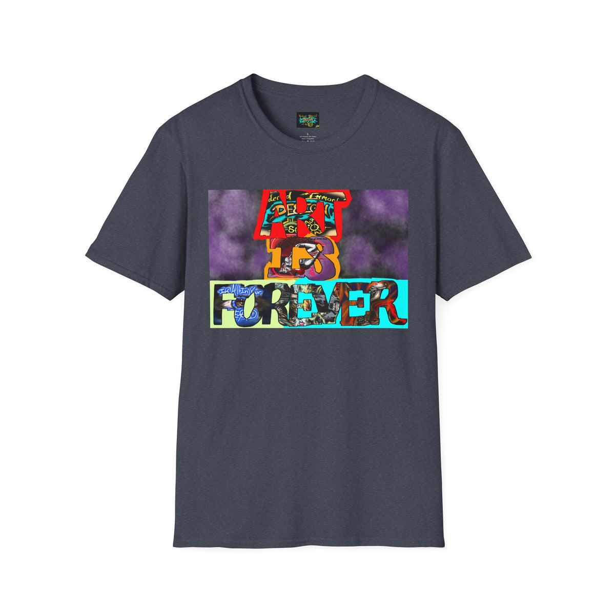 Art Is Forever Shirt, Funky Tees, Casual Wear, Unique Gift, Festival Apparel