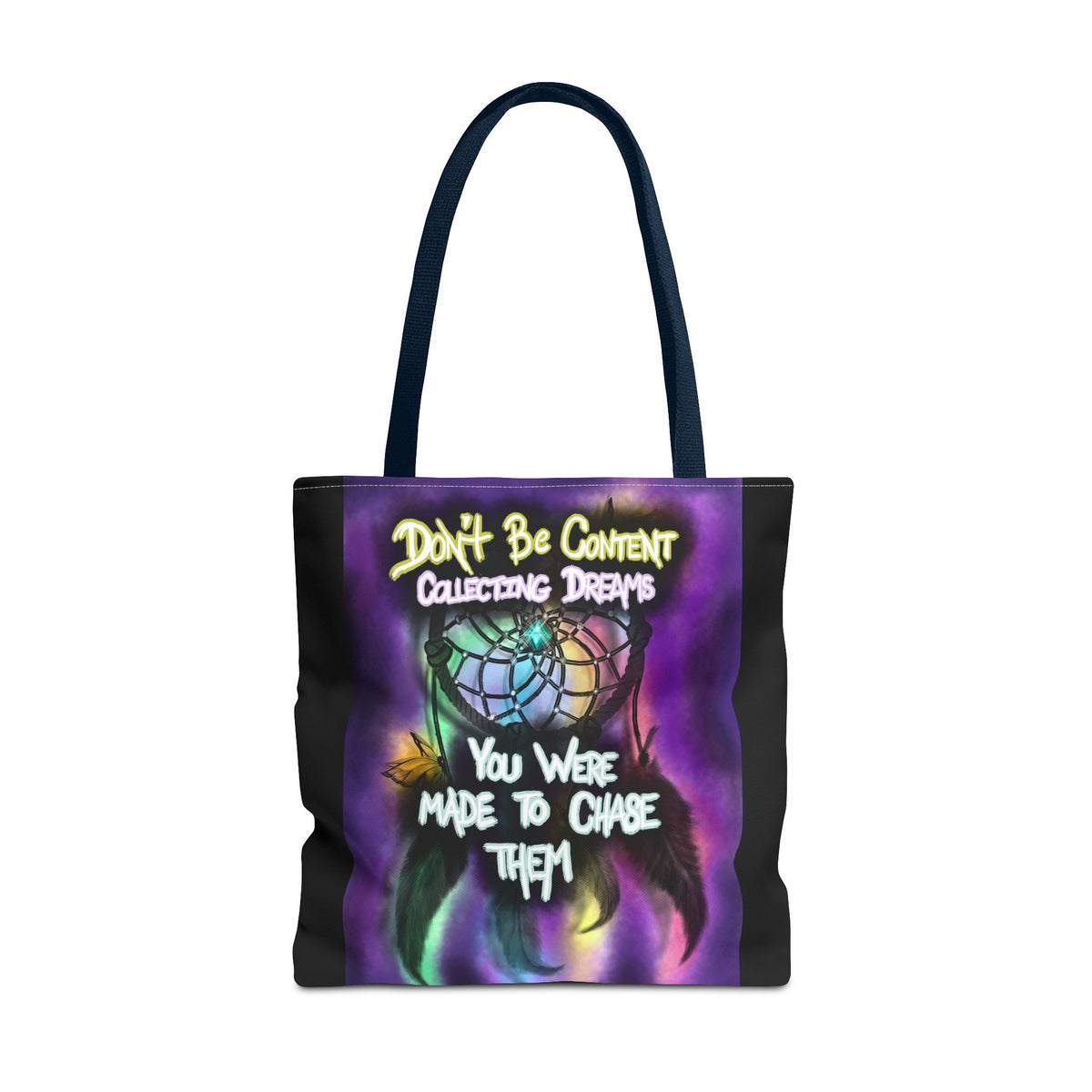 Dream Chaser Tote Bag bags featuring art and design by Reese Wilson