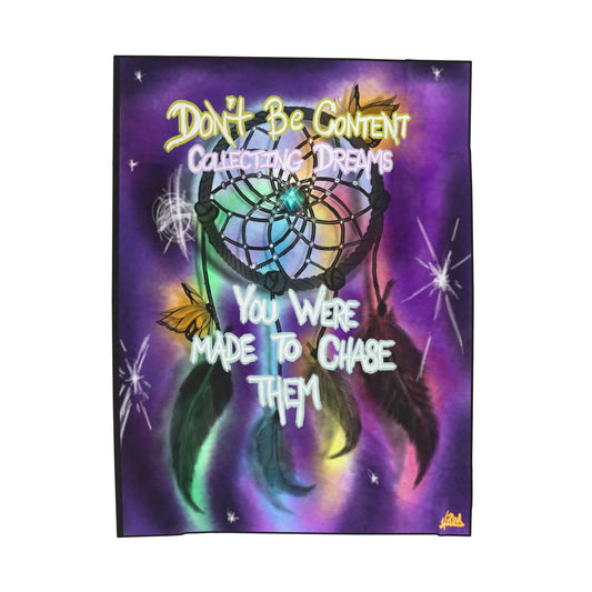 Dreamcatcher Inspirational Plush Blanket - Cozy Velveteen Throw