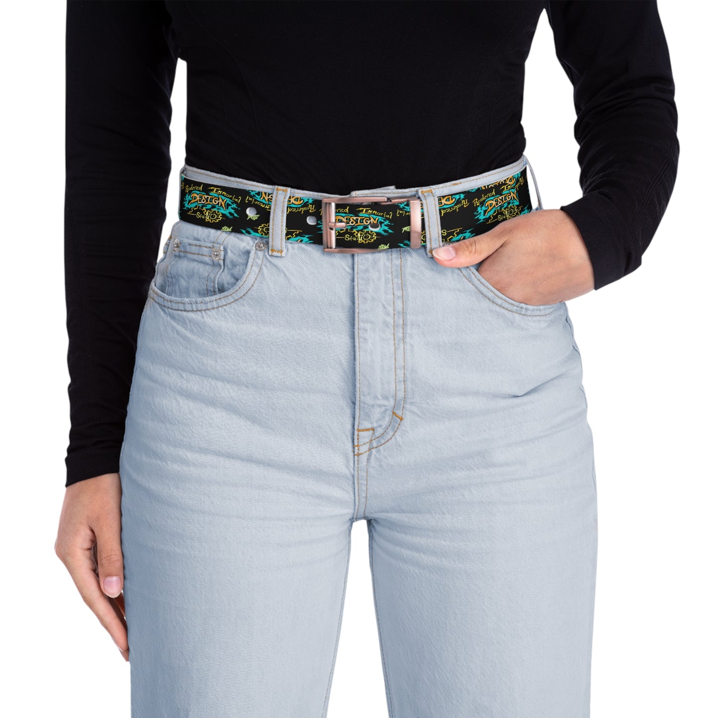 Rendered Immortal Belt, Unique Accessory, Gift Idea, Casual Wear, Adjustable Belt, Colorful Belt