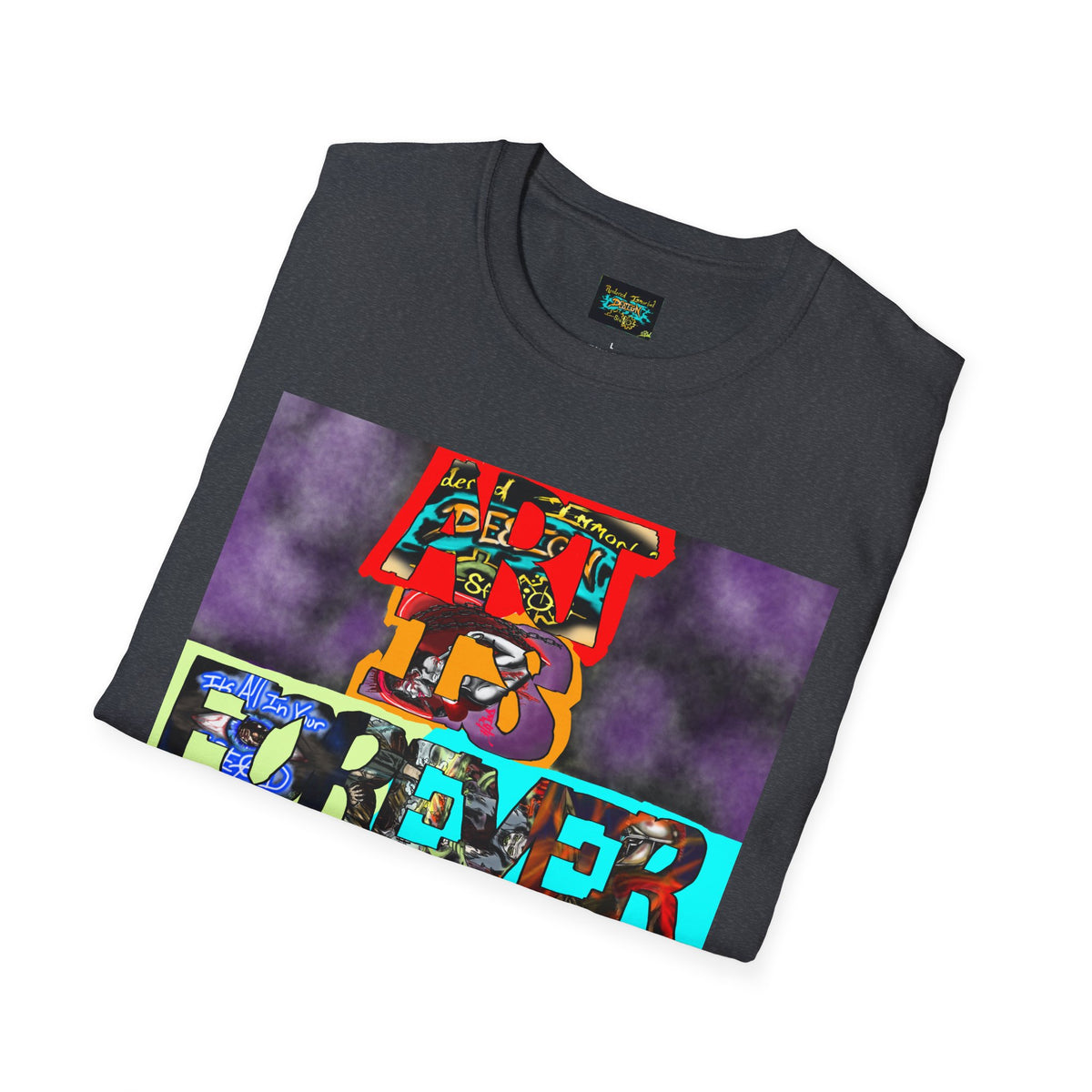 Art Is Forever Shirt, Funky Tees, Casual Wear, Unique Gift, Festival Apparel