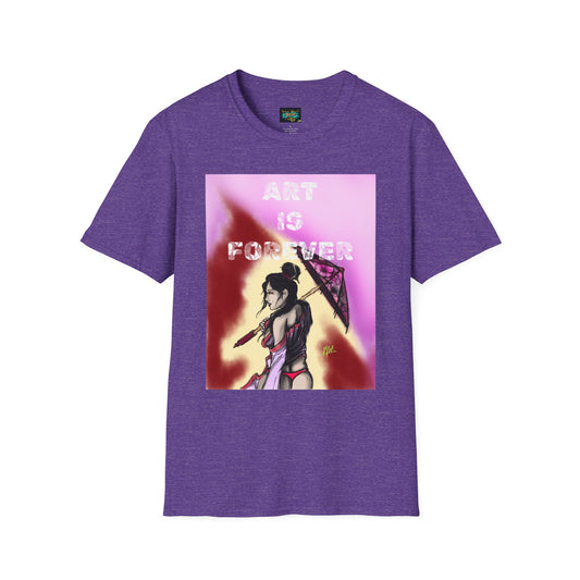 Art is Forever Unisex Softstyle T-Shirt - Trendy Graphic Tee, Casual Gift, Streetwear Style, Art Lover's Apparel
