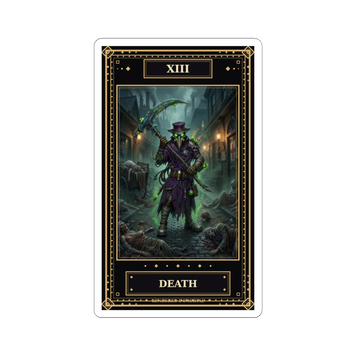 Death Tarot Sticker — The Immortal Arcana