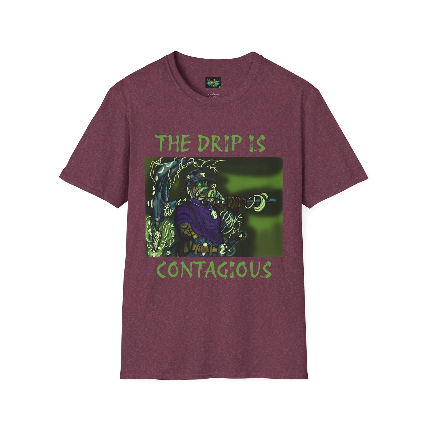 Unisex Graphic Tee - The Drip is Contagious, Trendy T-Shirt, Streetwear Fashion, Gift for Friends, Casual Wear, Hip Hop Style
