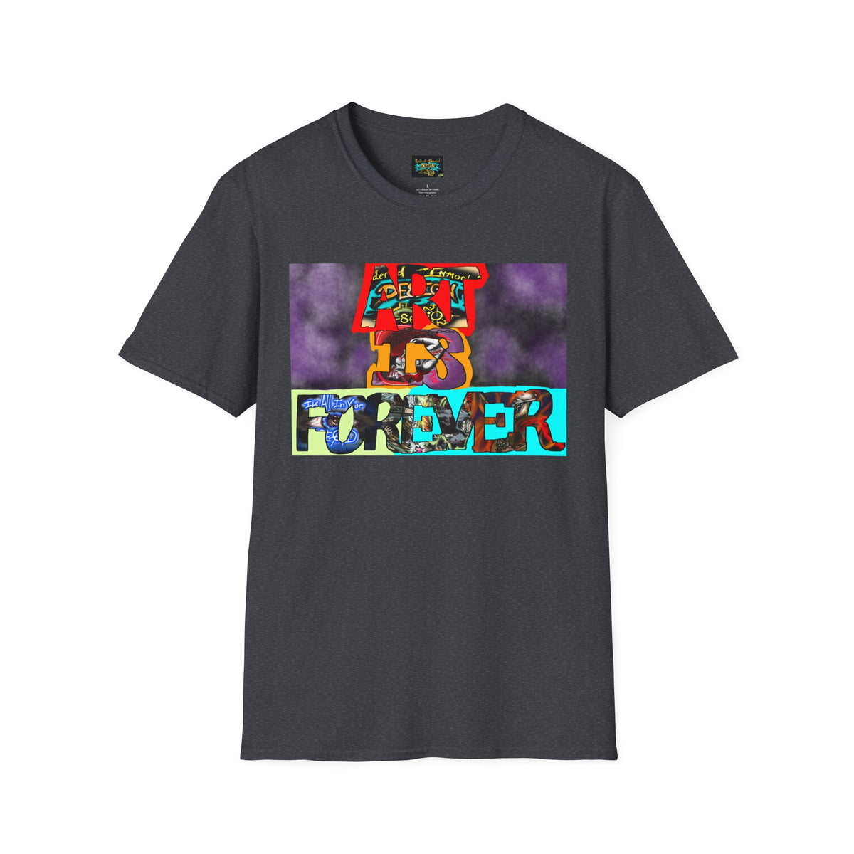Art Is Forever Shirt, Funky Tees, Casual Wear, Unique Gift, Festival Apparel