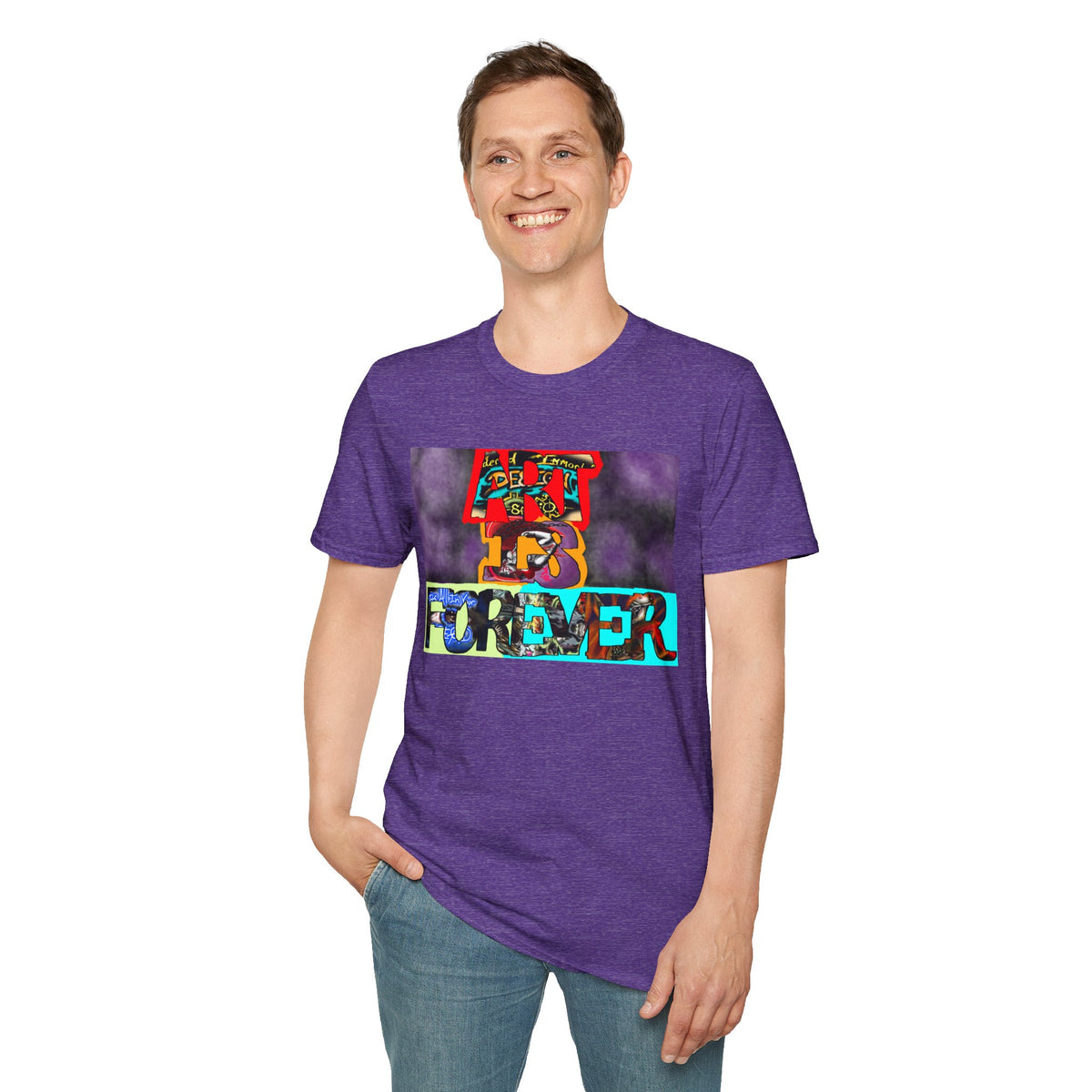Art Is Forever Shirt, Funky Tees, Casual Wear, Unique Gift, Festival Apparel