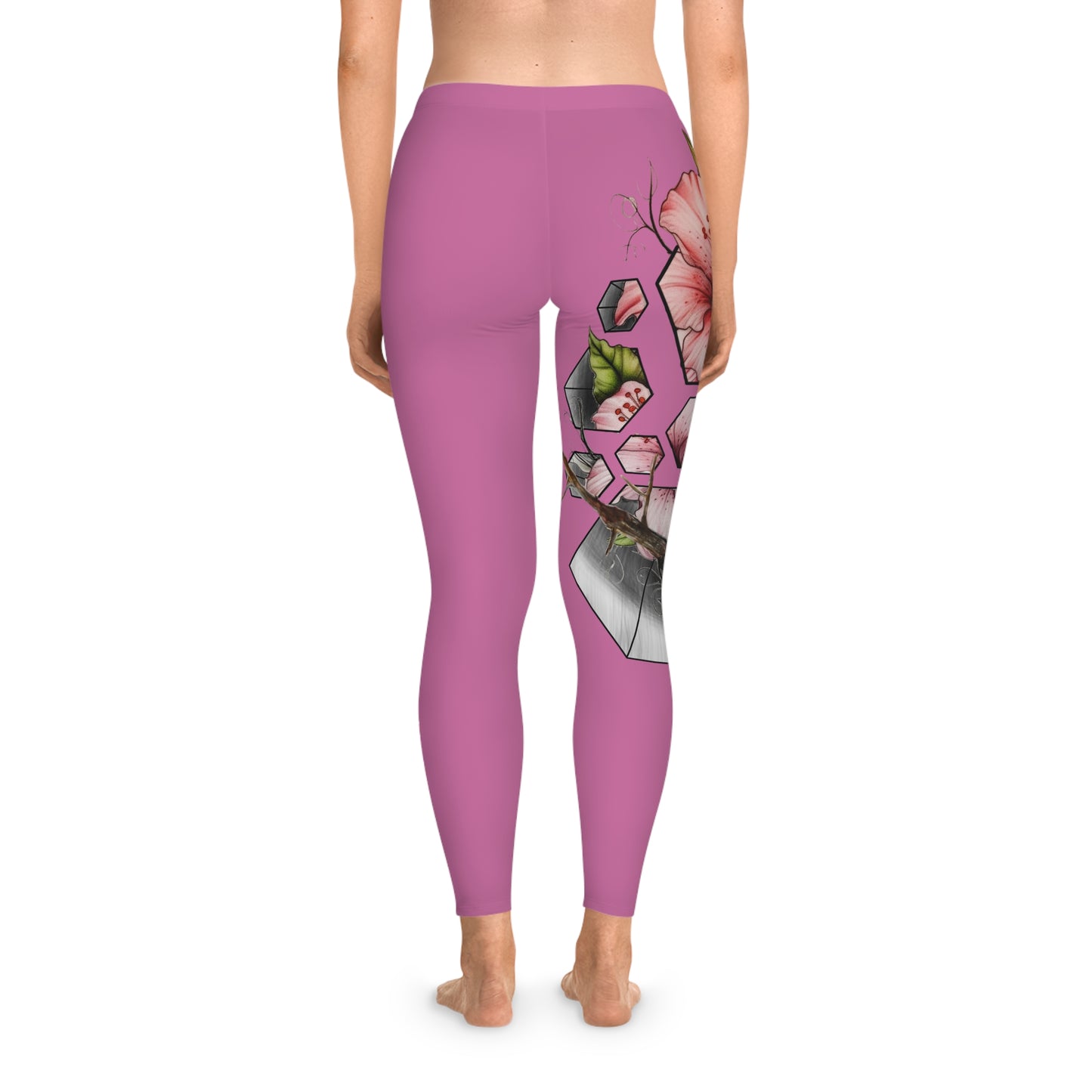 Beautiful Floral Stretchy Leggings – Comfortable Activewear for Women