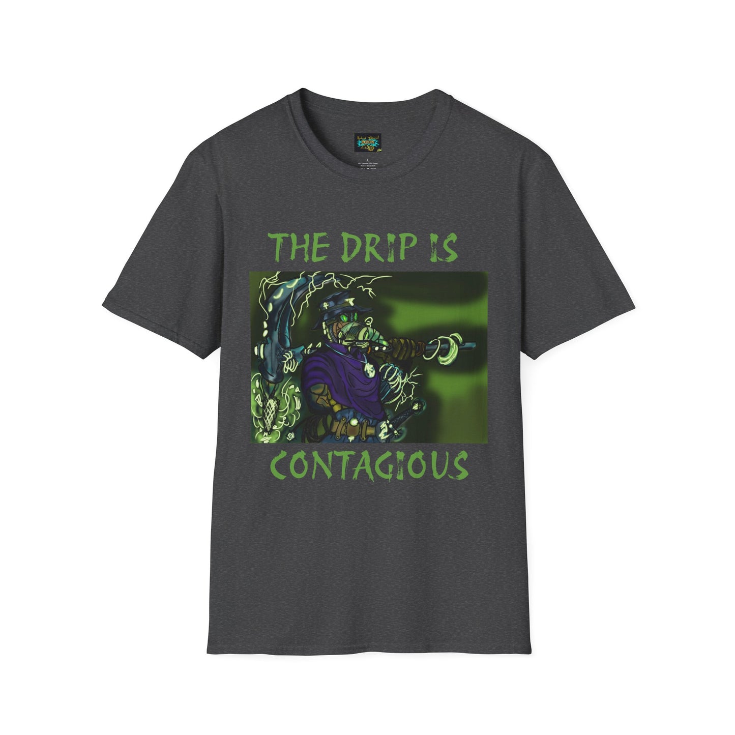Unisex Graphic Tee - The Drip is Contagious, Trendy T-Shirt, Streetwear Fashion, Gift for Friends, Casual Wear, Hip Hop Style
