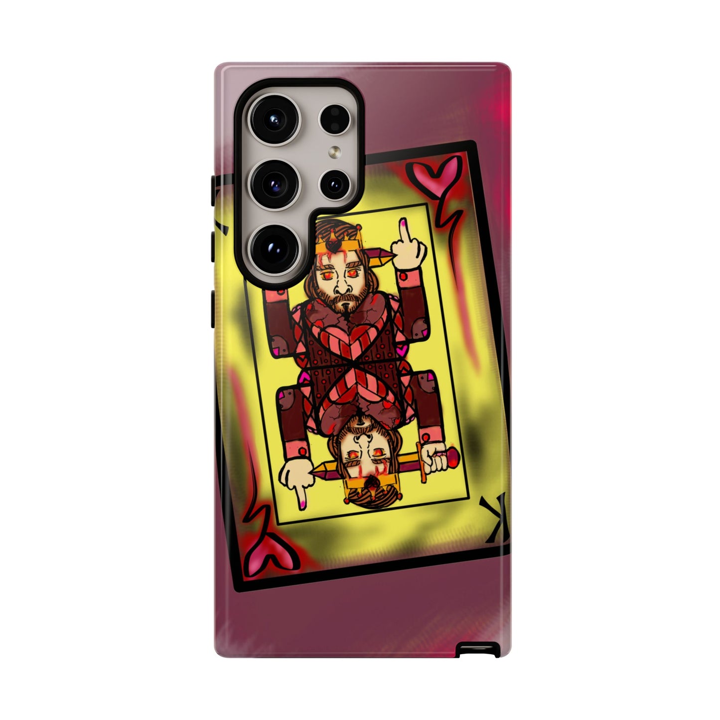 Playing Card Phone Case - Tough Cases with King Design