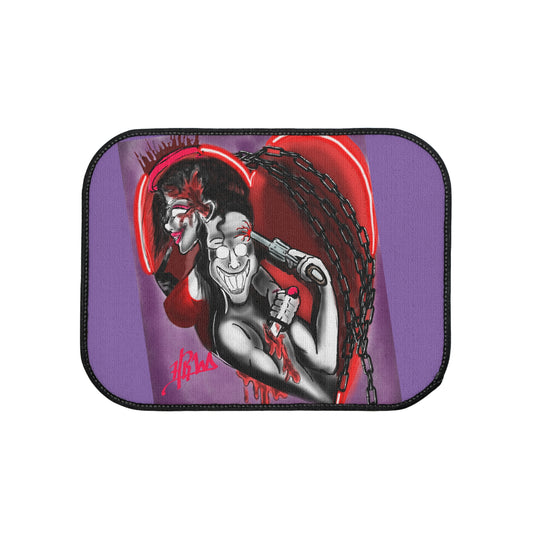 Edgy Car Floor Mat - Graffiti Design, Rugged Auto Accessory for Car Enthusiasts, Unique Gift for Birthdays, Holidays, Car Decor