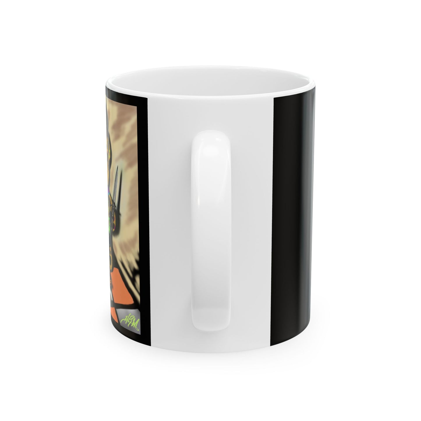 Funny Uzi Coffee Mug Unique Espresso Cup for Gun Lovers Gift for Him Humor Mug, Birthday Present Collectors Item