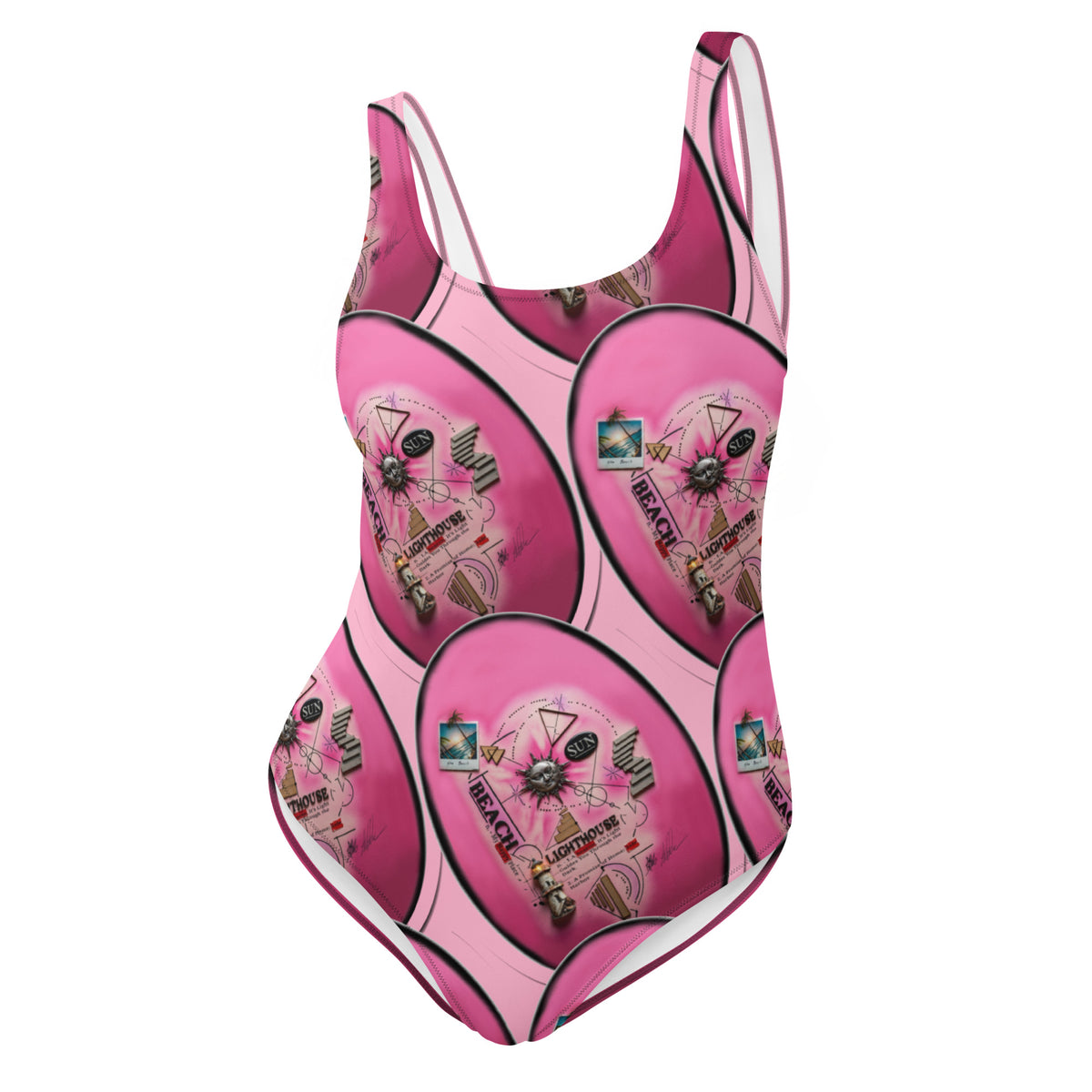 Beach Vibe One piece featuring original artwork by Reese Wilson