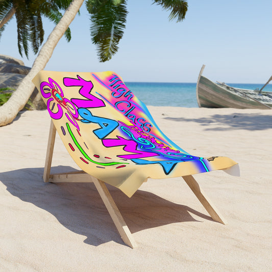 High Class Beach Mama Towel – Vibrant Beach Towel for Moms