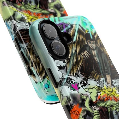 Tough Cases Phone Case, Edgy Art Phone Cover, Unique Gift for Him, Phone Accessories, Halloween Decor