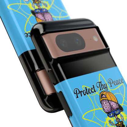 Protect Thy Peace Phone Case, Zen G Tough Case for Stress Relief, Unique Phone Accessory, Holiday Gift, Vibrant Design