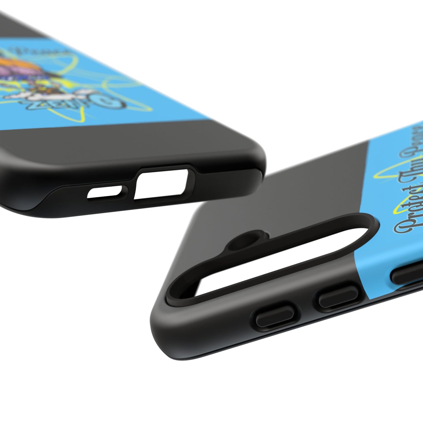 Protect Thy Peace Phone Case, Zen G Tough Case for Stress Relief, Unique Phone Accessory, Holiday Gift, Vibrant Design