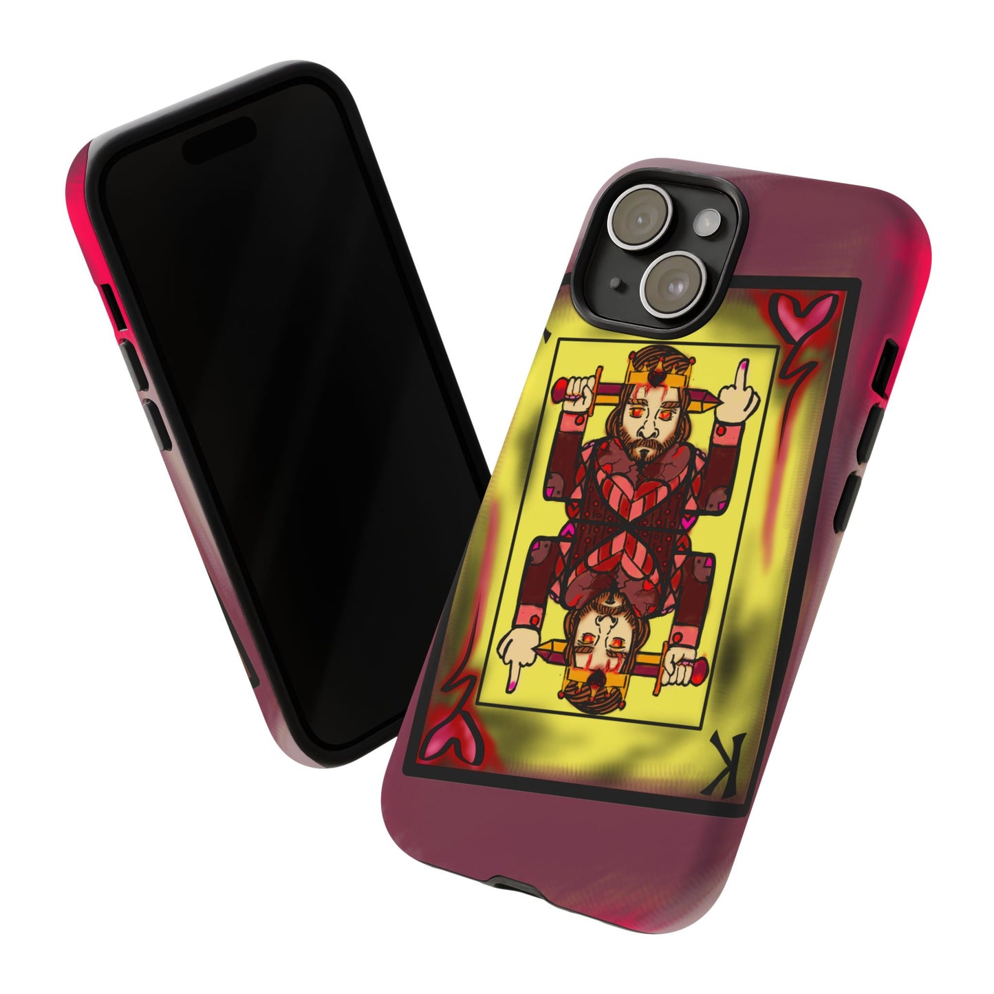 Playing Card Phone Case - Tough Cases with King Design