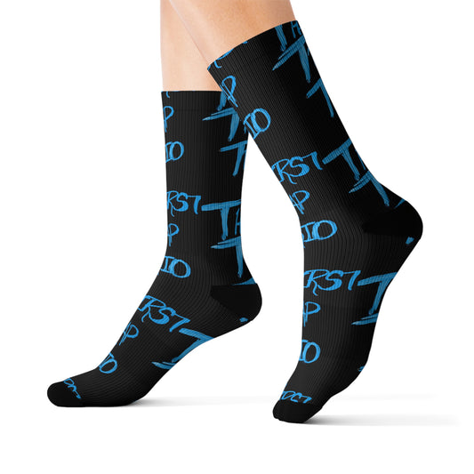 Thirst Trap Trio Sublimation Socks | Gift for Music Lovers, Unique Fashion, Streetwear, Cozy Accessories, Bold Statement Pieces