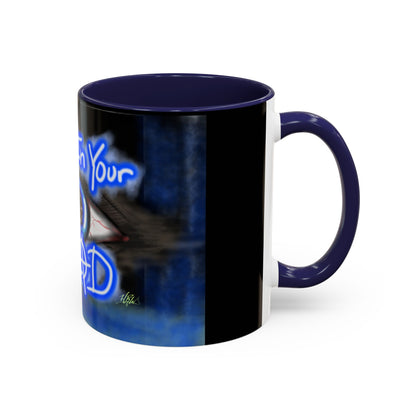 All In Your Head Accent Coffee Mug - Unique Gift for Coffee Lovers