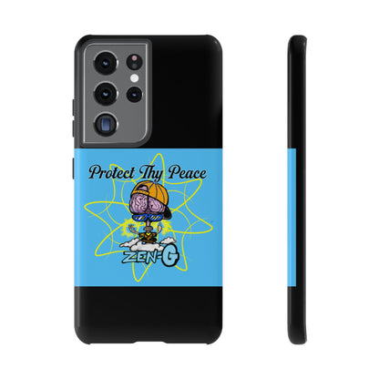Protect Thy Peace Phone Case, Zen G Tough Case for Stress Relief, Unique Phone Accessory, Holiday Gift, Vibrant Design