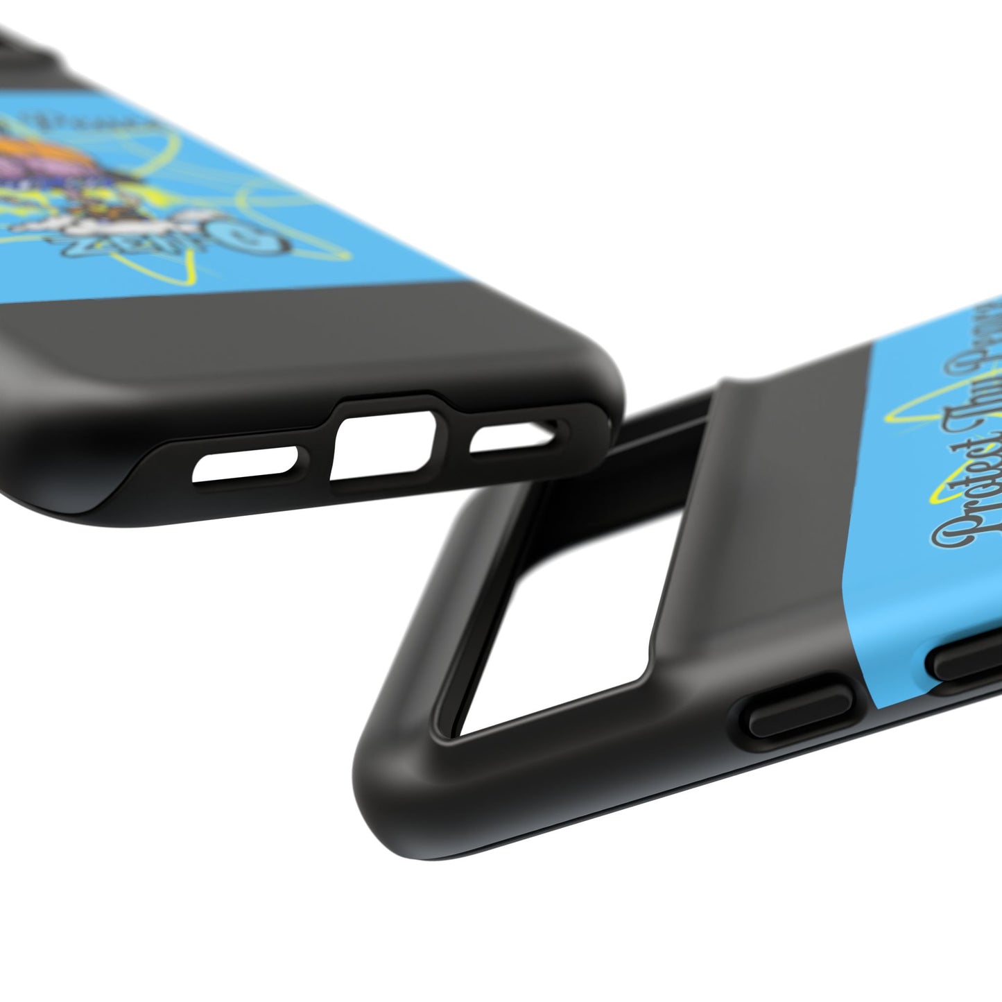 Protect Thy Peace Phone Case, Zen G Tough Case for Stress Relief, Unique Phone Accessory, Holiday Gift, Vibrant Design