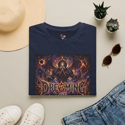 Dreaming of Chaos T‑Shirt — Dark Cosmic Horror Graphic Tee