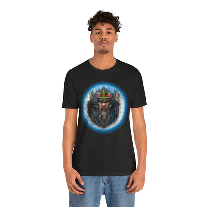 Viking King Graphic Tee — Norse Warrior Playing Card Design