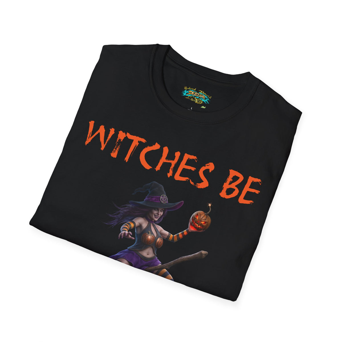 Witches Be Trippin' Unisex T-Shirt - Casual Halloween Tee, Spooky Vibes, Witchcraft Apparel, Perfect for Fall, Trick or Treats