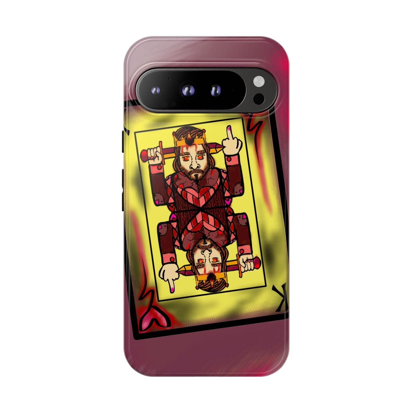 Playing Card Phone Case - Tough Cases with King Design