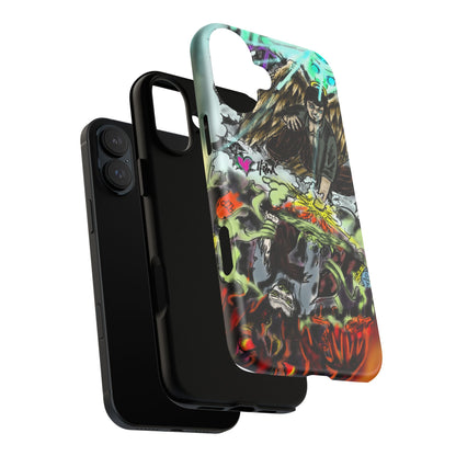 Tough Cases Phone Case, Edgy Art Phone Cover, Unique Gift for Him, Phone Accessories, Halloween Decor