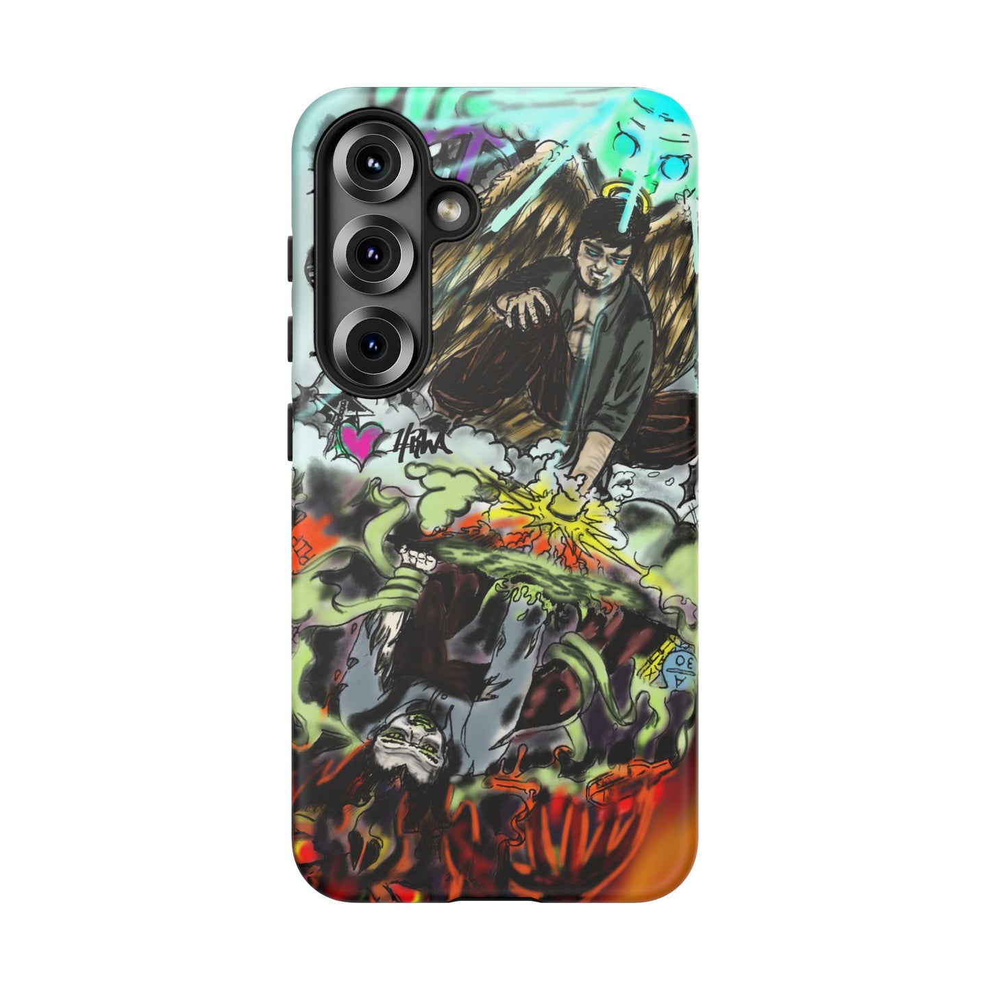 Tough Cases Phone Case, Edgy Art Phone Cover, Unique Gift for Him, Phone Accessories, Halloween Decor
