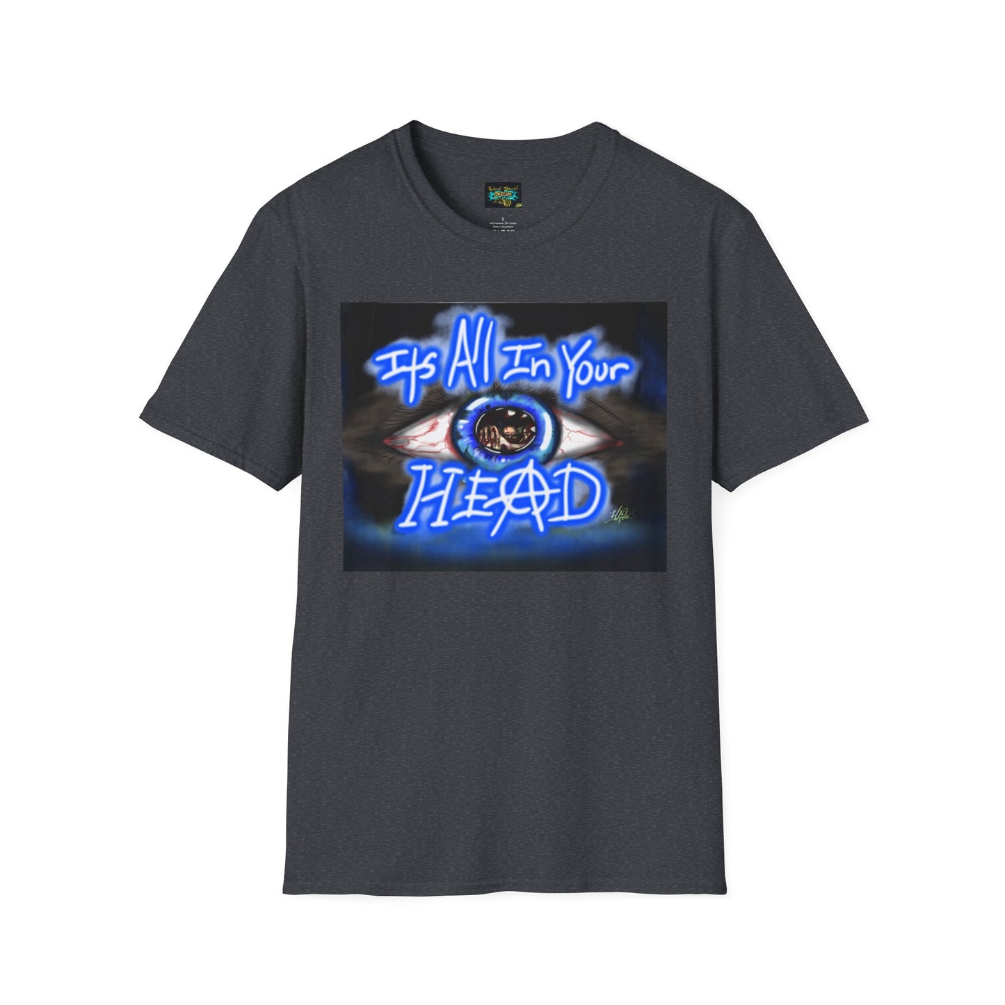 It's All In Your Head Graphic T-Shirt, Unisex Softstyle Tee, Perfect for Gift, Casual Wear, Spiritual Vibe, Everyday Comfort