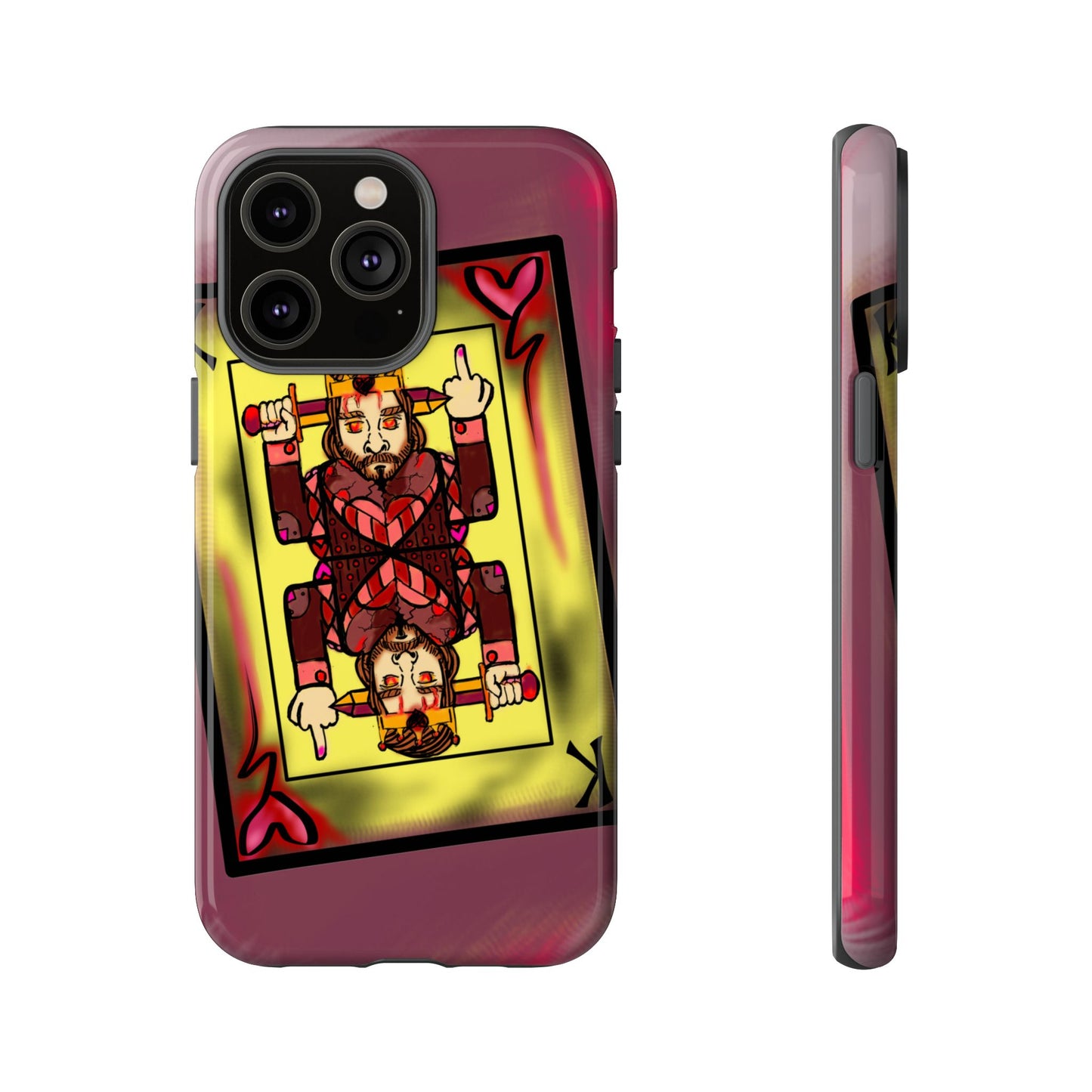 Playing Card Phone Case - Tough Cases with King Design