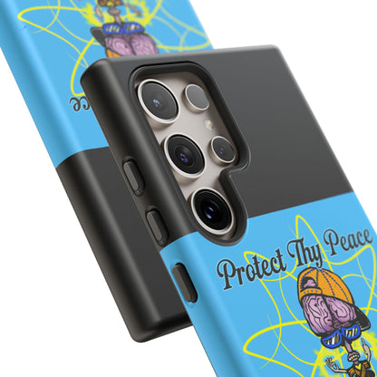 Protect Thy Peace Phone Case, Zen G Tough Case for Stress Relief, Unique Phone Accessory, Holiday Gift, Vibrant Design