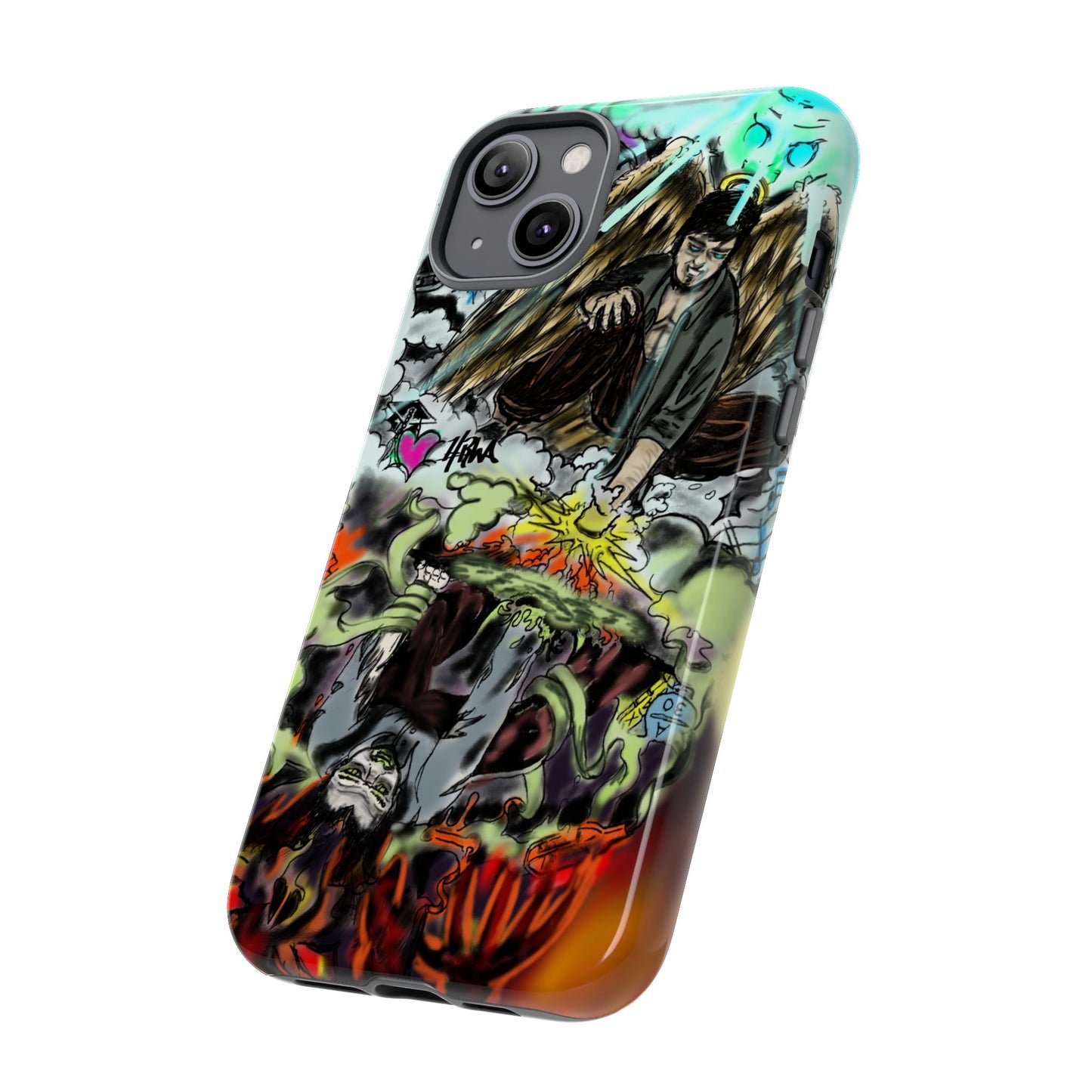 Tough Cases Phone Case, Edgy Art Phone Cover, Unique Gift for Him, Phone Accessories, Halloween Decor