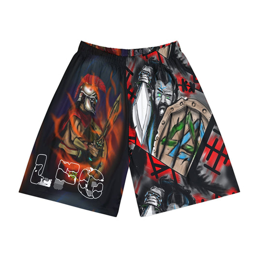 Warrior Graphic Men’s Sports Shorts - LFG!!!  Spartan and Viking design