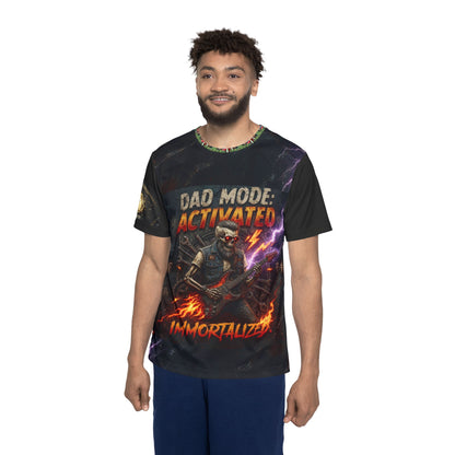 Dad Mode Activated Rocker Jersey — "Immortalized" Graphic Sports Tee