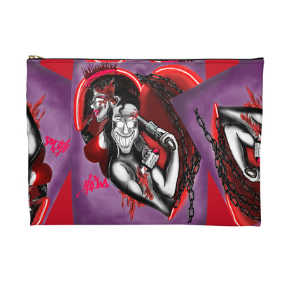 Gothic Love Accessory Pouch - Edgy Art Design for Alternative Style