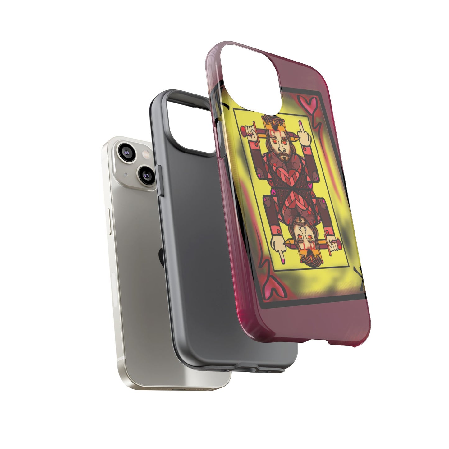 Playing Card Phone Case - Tough Cases with King Design