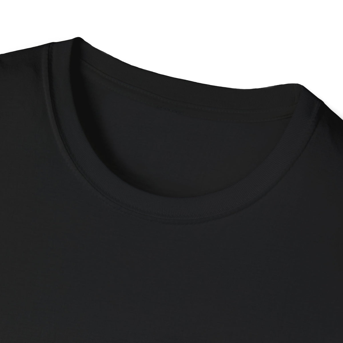 Broken But Golden graphic tee — black, collar close-up