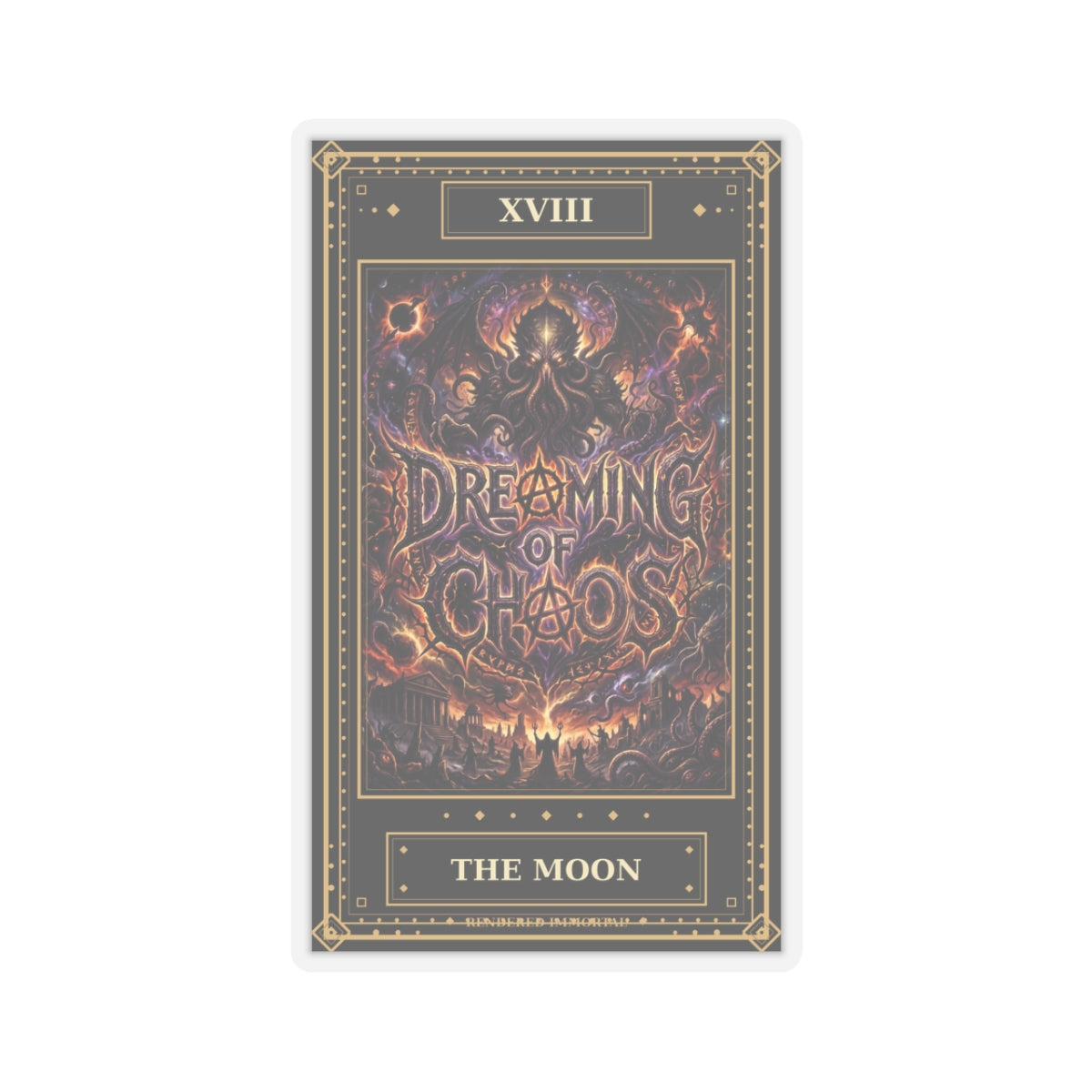The Moon Tarot Sticker — The Immortal Arcana