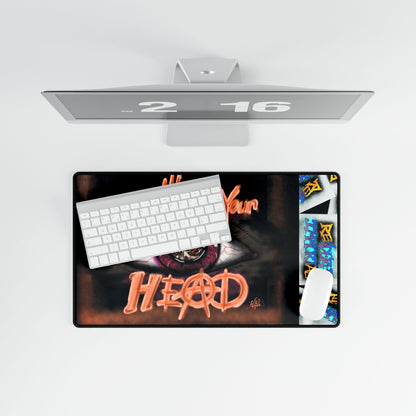 Gothic Desk Mats for Unique Workspaces, Its All In Your HEAD, Office Decor, Gamer Mousepad, Creative Gifts, Home Office Essentials