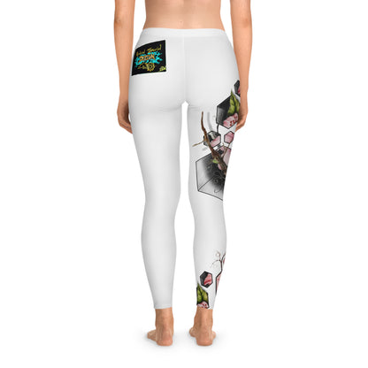 Vibrant Botanical Leggings - Stretchy, Comfortable, Fashionable Activewear for Yoga, Fitness, Casual Wear, Gifts