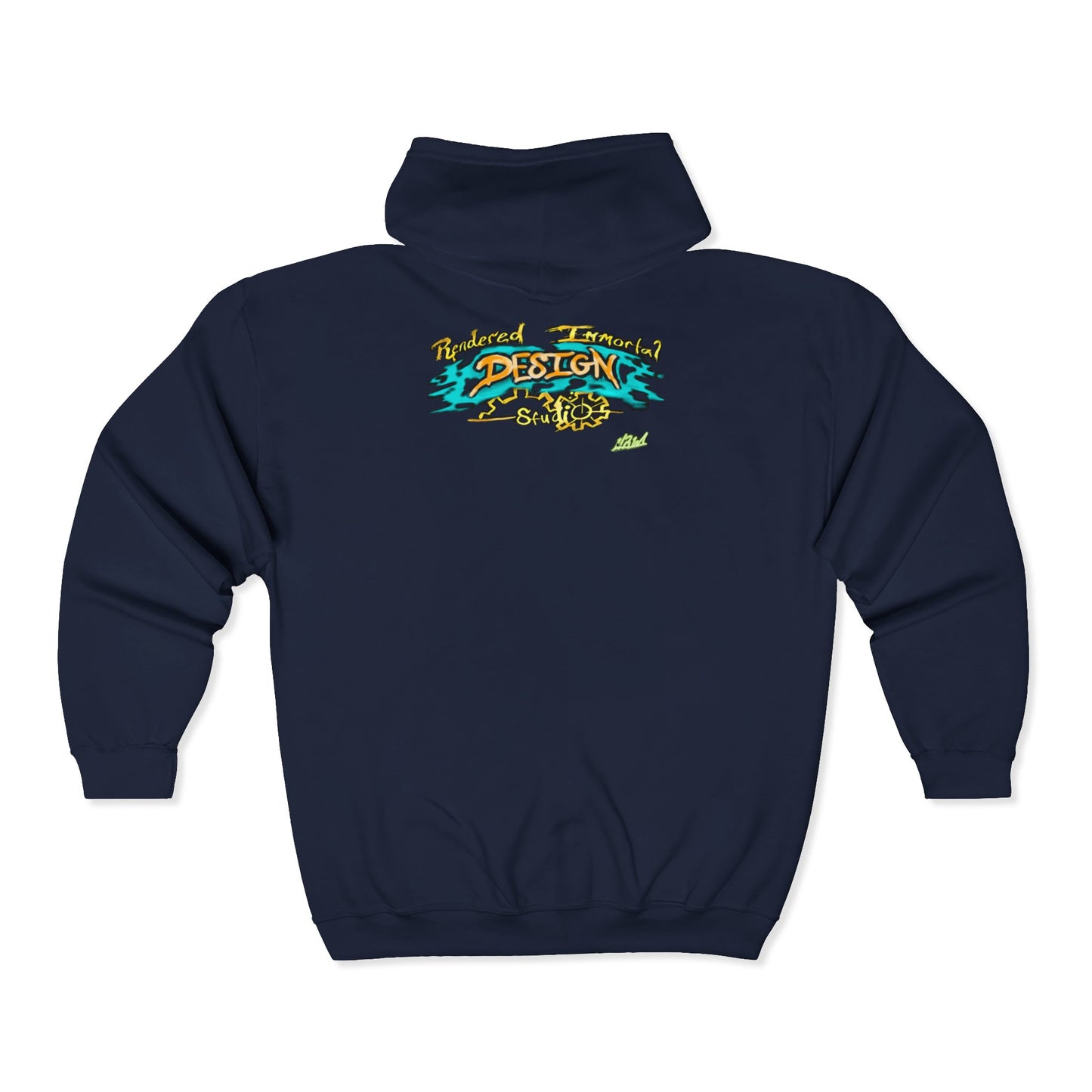 Beautiful Nightmare Zip-Up Hoodie | Unisex Heavy Blend Sweatshirt for Halloween, Cozy Layer, Lounge Wear, Gift for Spooky Season